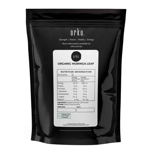 Orku 2Kg Organic Moringa Leaf Powder - Food Grade Oleifera Drumstick Leaf