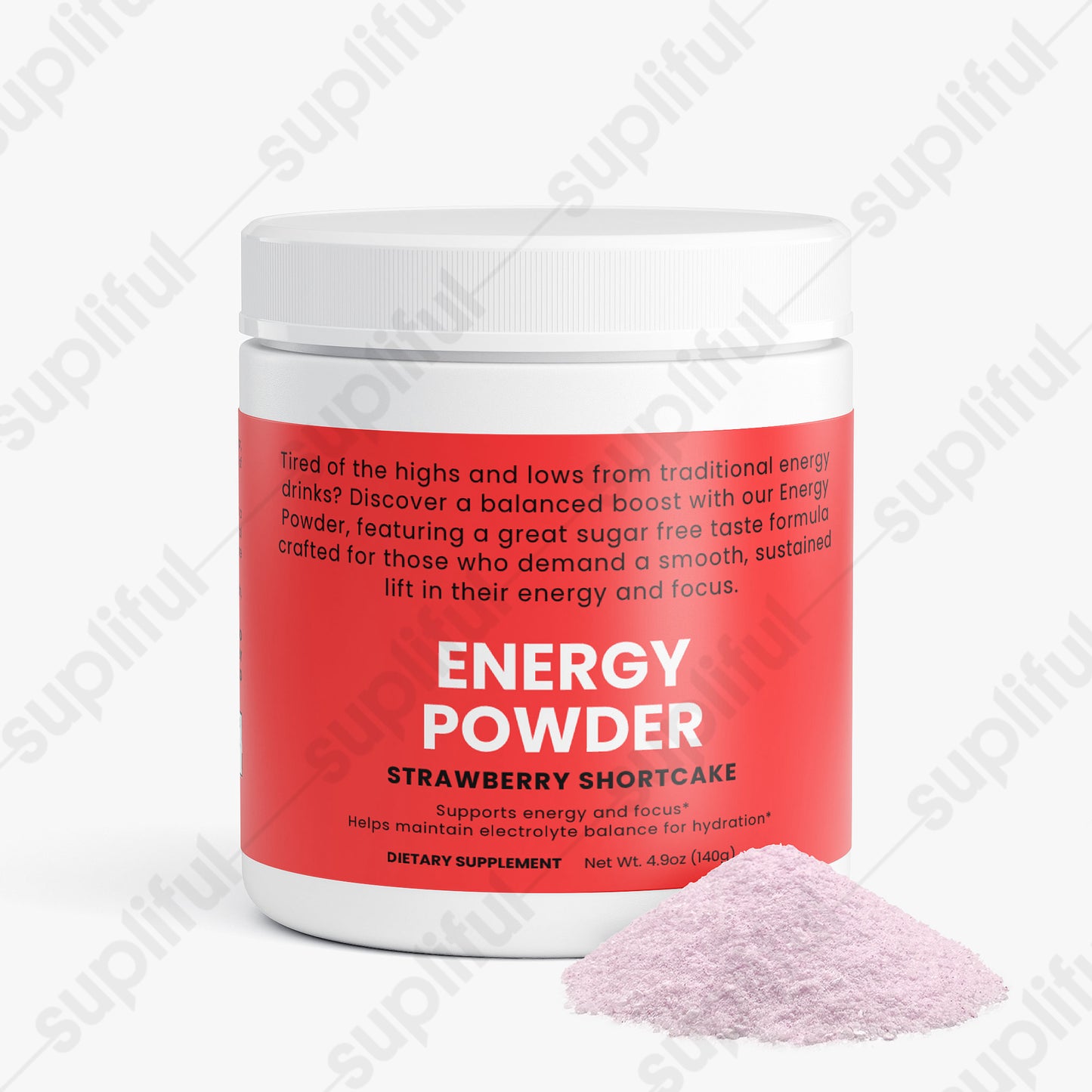 Energy Powder (Strawberry Shortcake)