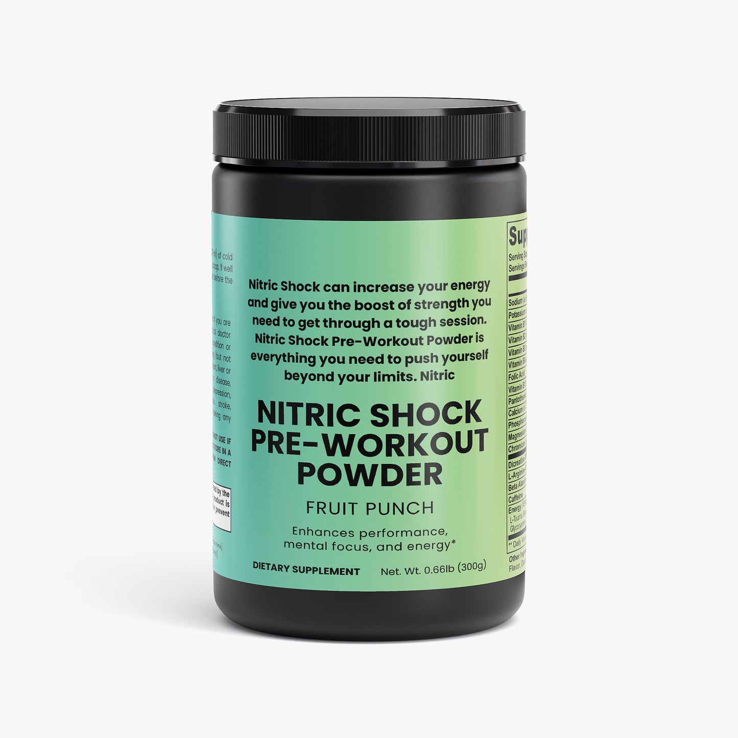 Nitric Shock Pre-Workout Powder (Fruit Punch)