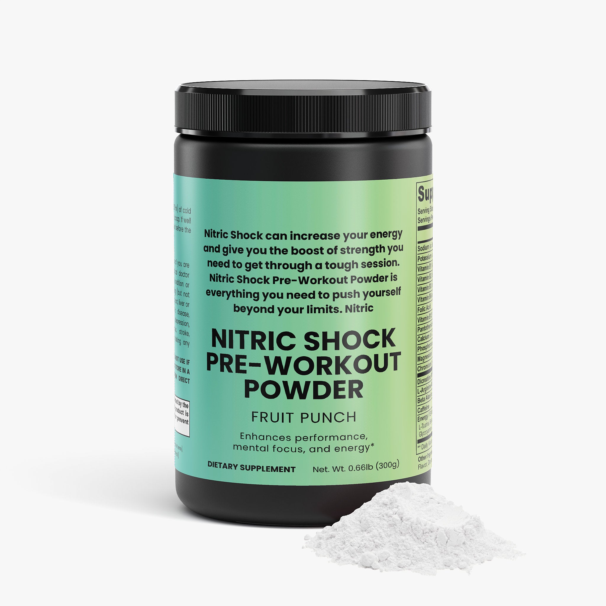 Nitric Shock Pre-Workout Powder (Fruit Punch)