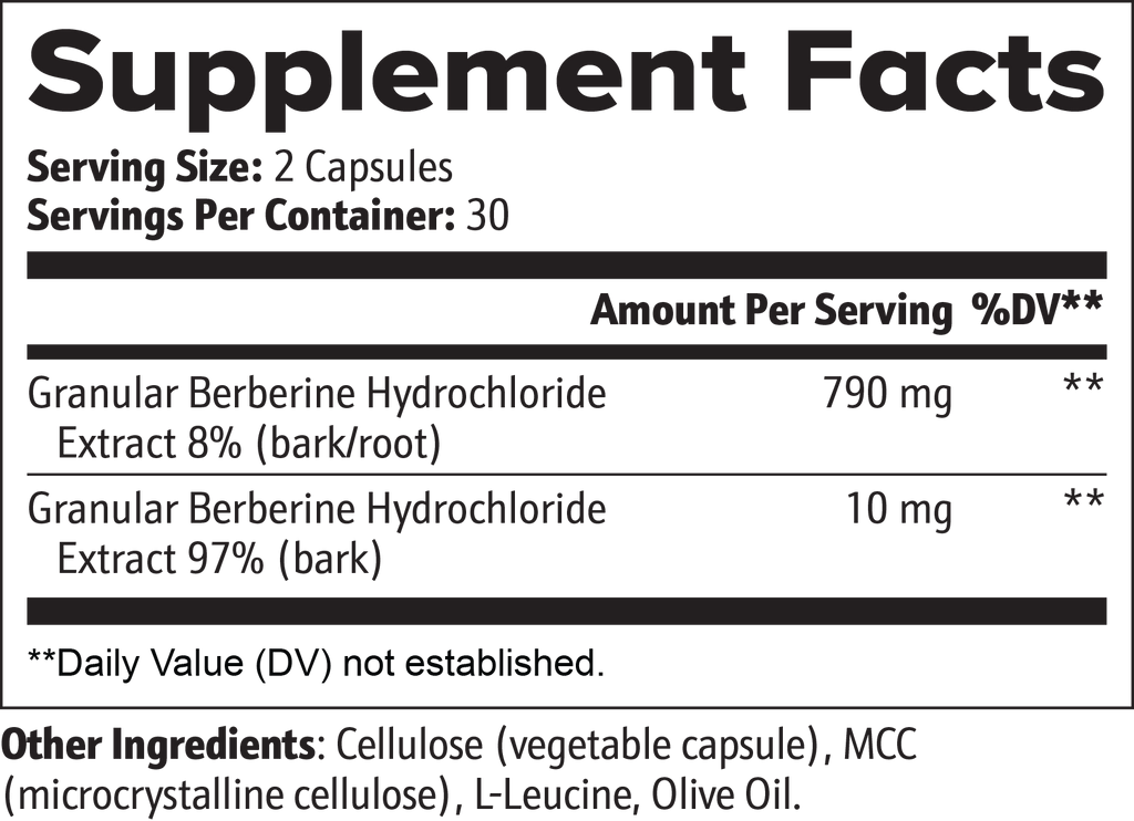 Berberine-to help maintain normal blood sugar levels
