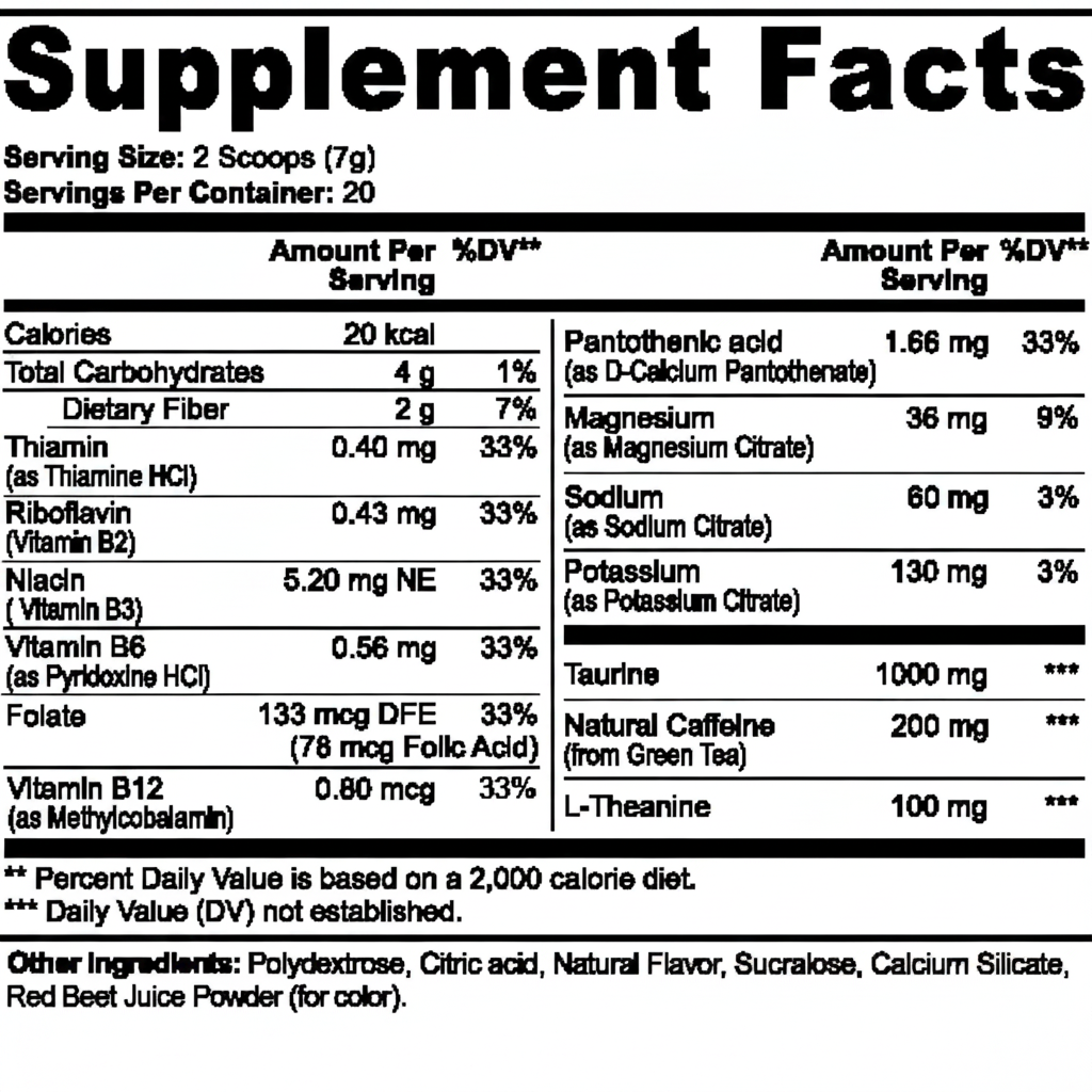 Energy Powder (Strawberry Shortcake)