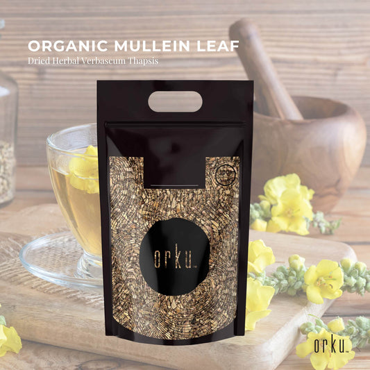 Orku Organic Mullein Leaf - Dried Herbal Verbascum Thapsis