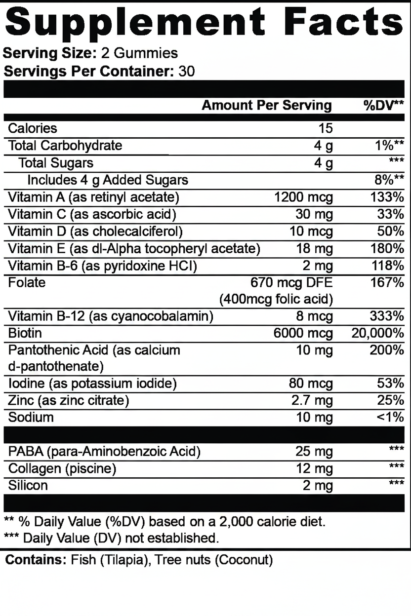 Hair, Skin & Nails Gummies