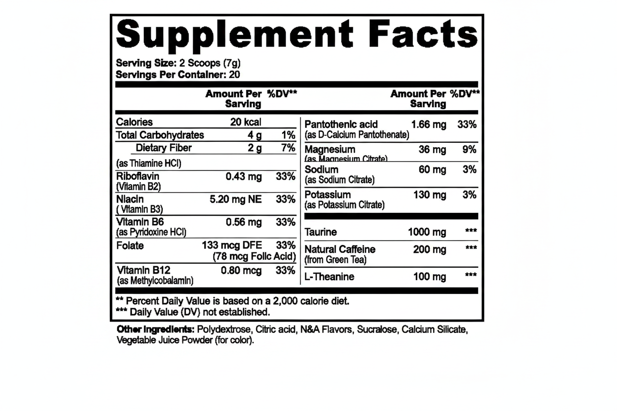 Energy Powder (Fruit Punch)