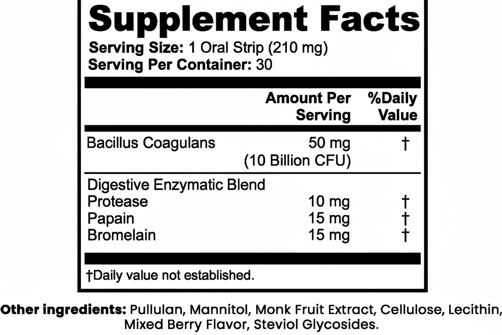 Digestive + Gut Health Strips