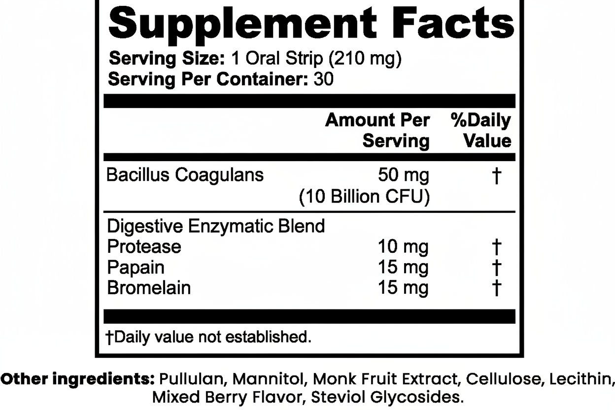 Digestive + Gut Health Strips