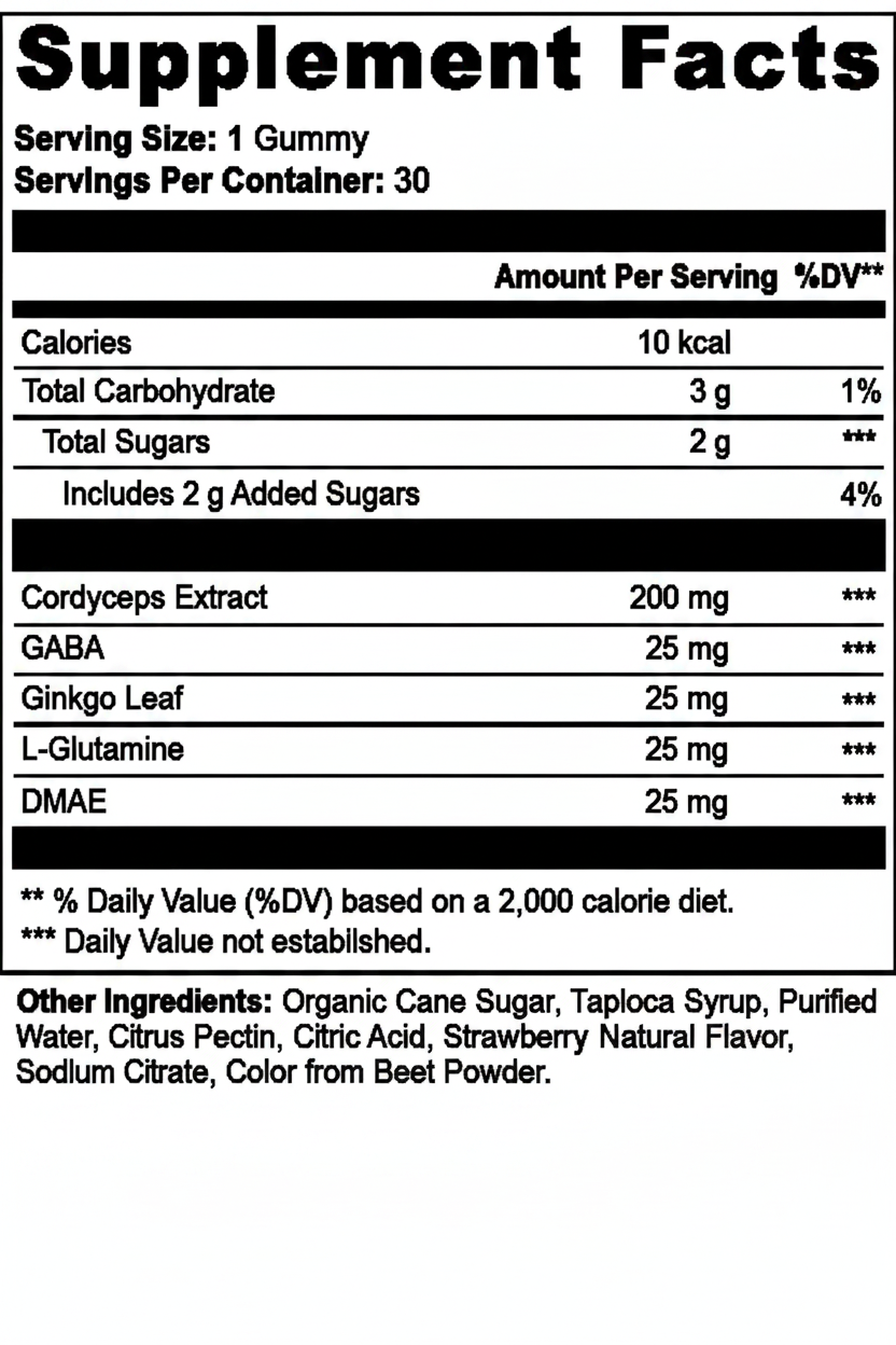 Cordyceps Energy Gummies